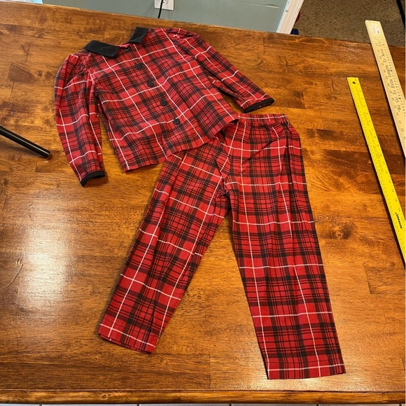 Vintage Cottontail Originals red black plaid school chalkboard 2 pc outfit 4 - Picture 7 of 9